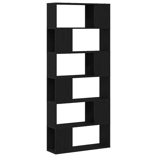 TV Cabinet Set Black 80 x 24 x 186 cm Engineered Wood TV Cabinet Set Black 80 x 24 x 186 cm Engineered Wood
