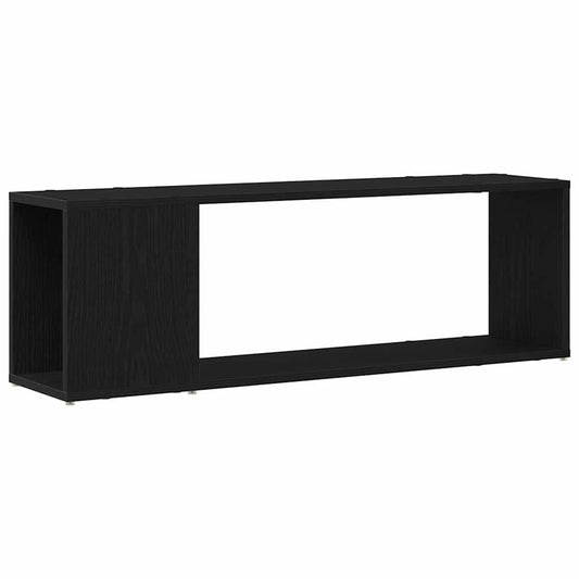 TV Cabinet Set Black 100 x 24 x 63 cm Engineered Wood TV Cabinet Set Black 100 x 24 x 63 cm Engineered Wood