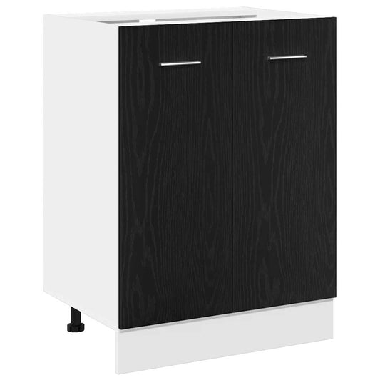 Bottom Cabinet Black Oak 60x46x81,5 cm Engineered Wood Bottom Cabinet Black Oak 60x46x81,5 cm Engineered Wood