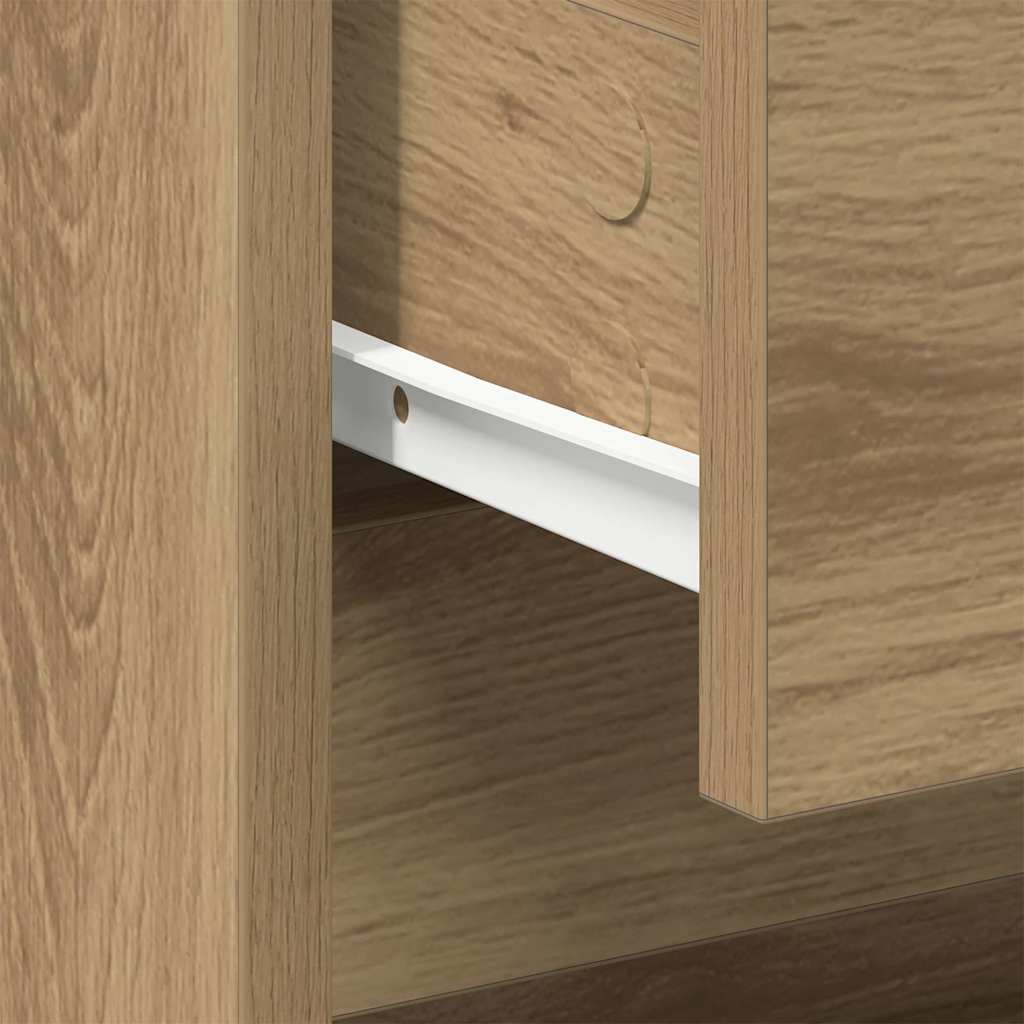 Bedside Cabinet with Drawer 2 pcs Artisan Oak 45 x 34 x 44.5 cm