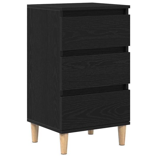 Bedside Cabinet Black Oak 40 x 35 x 70 cm Engineered Wood Bedside Cabinet Black Oak 40 x 35 x 70 cm Engineered Wood