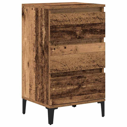 Bedside Cabinet Old Wood 45 x 35 x 44 cm Engineered Wood Bedside Cabinet Old Wood 45 x 35 x 44 cm Engineered Wood