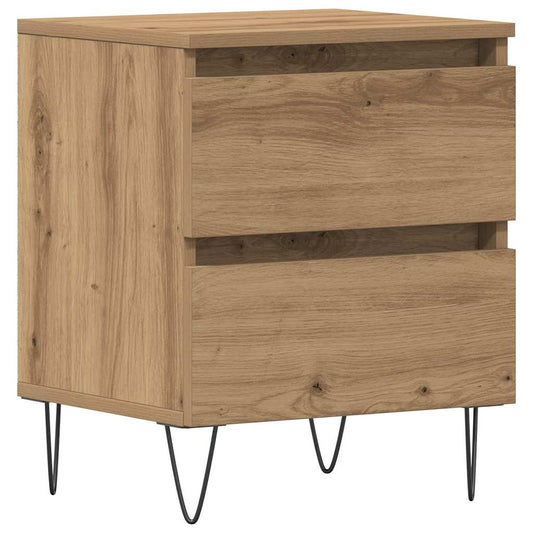 Bedside Cabinet Artisan oak 40 x 35 x 50 cm Engineered wood Bedside Cabinet Artisan oak 40 x 35 x 50 cm Engineered wood