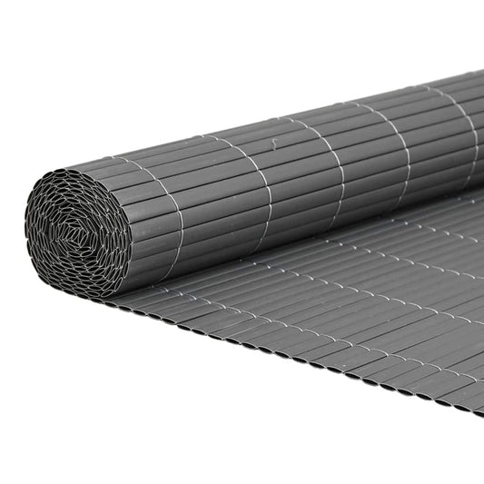 Garden Fence Double-Sided Grey 1,8x3 m PVC Garden Fence Double-Sided Grey 1,8x3 m PVC