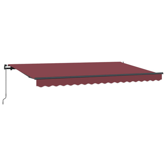 Retractable Awning Burgundy 350 x 200 cm Fabric Retractable Awning Burgundy 350 x 200 cm Fabric