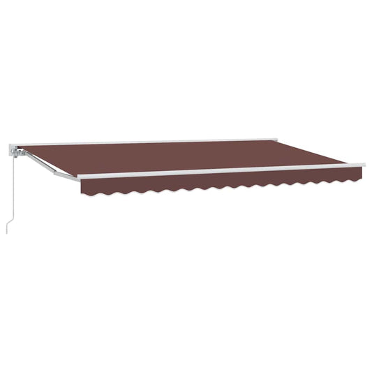 Awning Frame Brown 400 x 200 cm Polyester with PU coating Awning Frame Brown 400 x 200 cm Polyester with PU coating