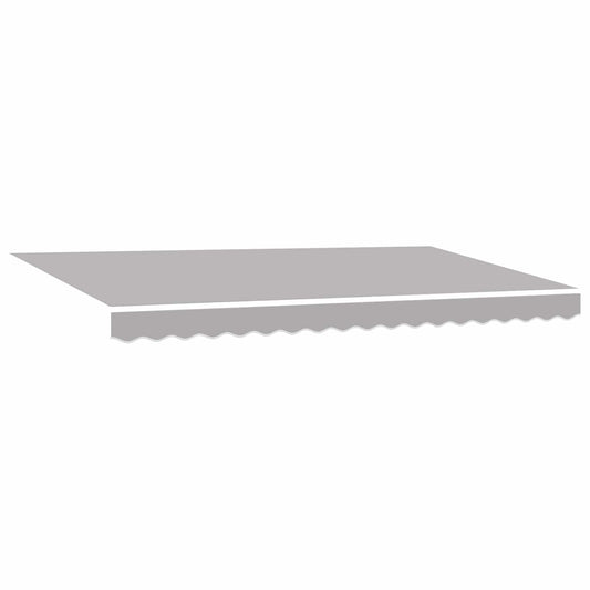 Retractable Awning Light Grey 400 x 200 cm Fabric Retractable Awning Light Grey 400 x 200 cm Fabric