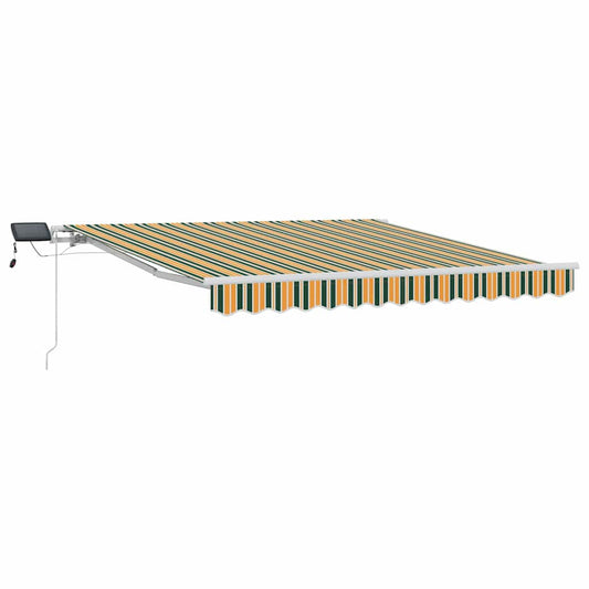 Retractable Awning Green and yellow 300 x 250 cm Retractable Awning Green and yellow 300 x 250 cm