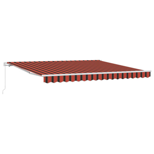 Retractable Awning Orange 400 x 350 cm Polyester and Aluminium Retractable Awning Orange 400 x 350 cm Polyester and Aluminium