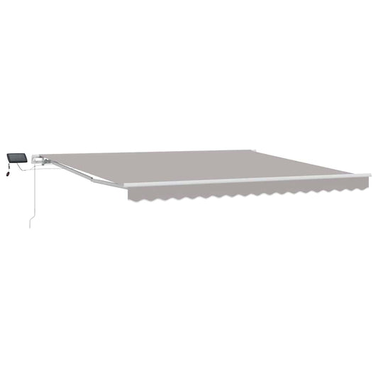 Retractable Awning Light Grey 400 x 300 cm Fabric and Aluminium Retractable Awning Light Grey 400 x 300 cm Fabric and Aluminium