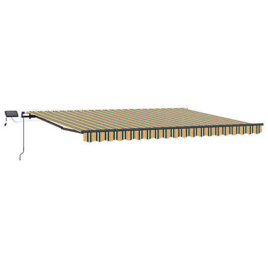 Retractable Awning Green and yellow 400 x 350 cm Retractable Awning Green and yellow 400 x 350 cm