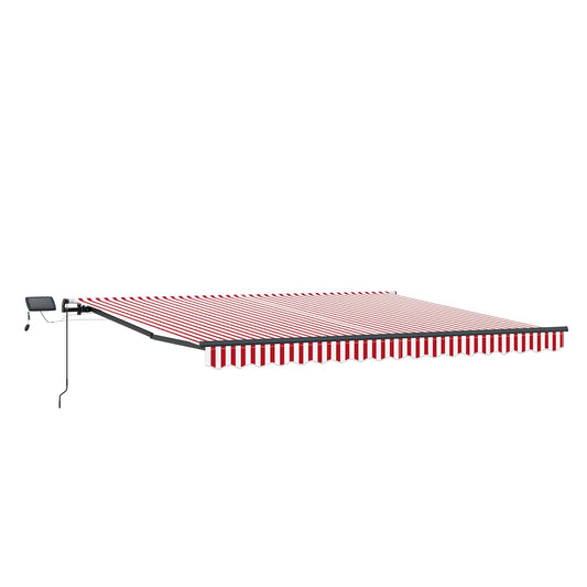 Retractable Awning Red and White 450 x 300 cm Retractable Awning Red and White 450 x 300 cm