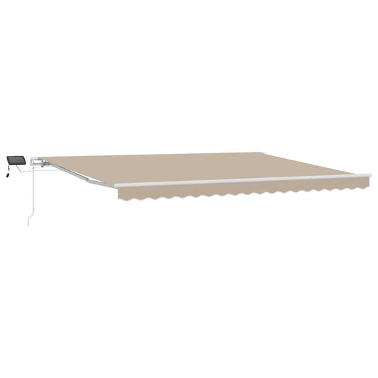 Retractable Awning Beige 450 x 350 cm Fabric and Aluminium Retractable Awning Beige 450 x 350 cm Fabric and Aluminium