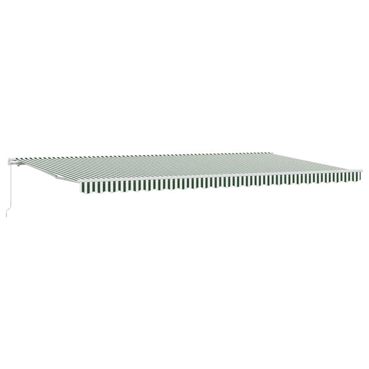 Retractable Awning Green and White 600 x 300 cm Retractable Awning Green and White 600 x 300 cm