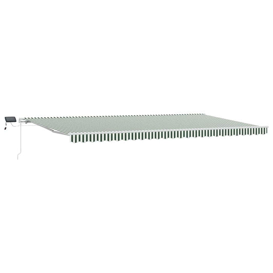 Retractable Awning Green and White 600 x 300 cm Retractable Awning Green and White 600 x 300 cm