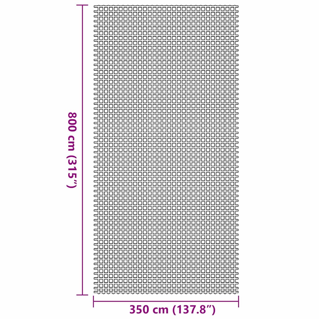 Tent Carpet Anthracite 800 x 350 cm Polyester