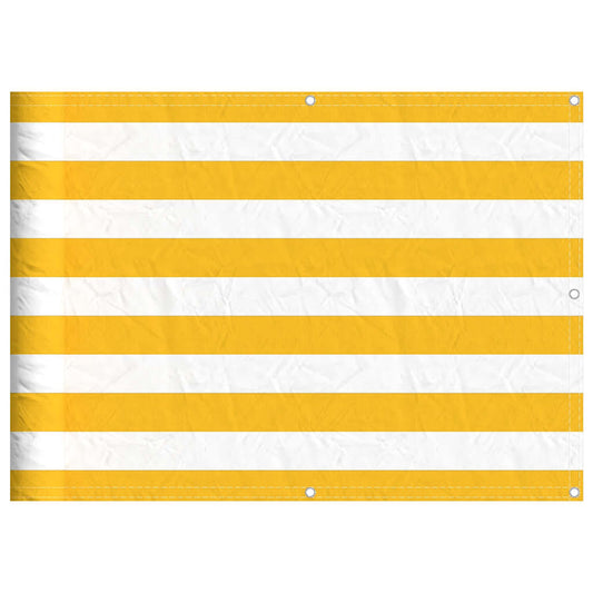 Balcony Screen Yellow and White Stripe 75x800 cm Balcony Screen Yellow and White Stripe 75x800 cm