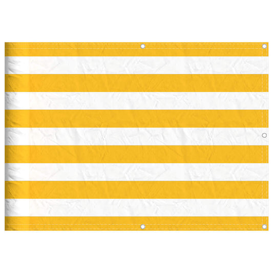Balcony Screen Yellow and White Stripe 75x1000 cm Balcony Screen Yellow and White Stripe 75x1000 cm