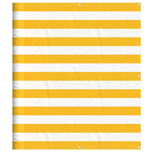 Balcony Screen Yellow and White Stripe 120x1000 cm Balcony Screen Yellow and White Stripe 120x1000 cm