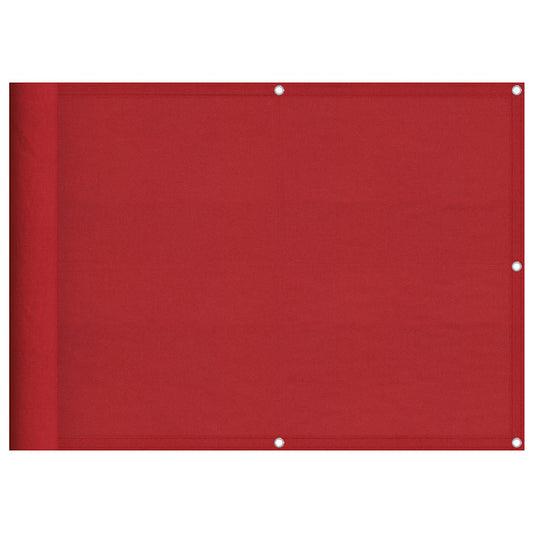 Balcony Screen Red 75x1000 cm 100% Polyester Oxford Balcony Screen Red 75x1000 cm 100% Polyester Oxford
