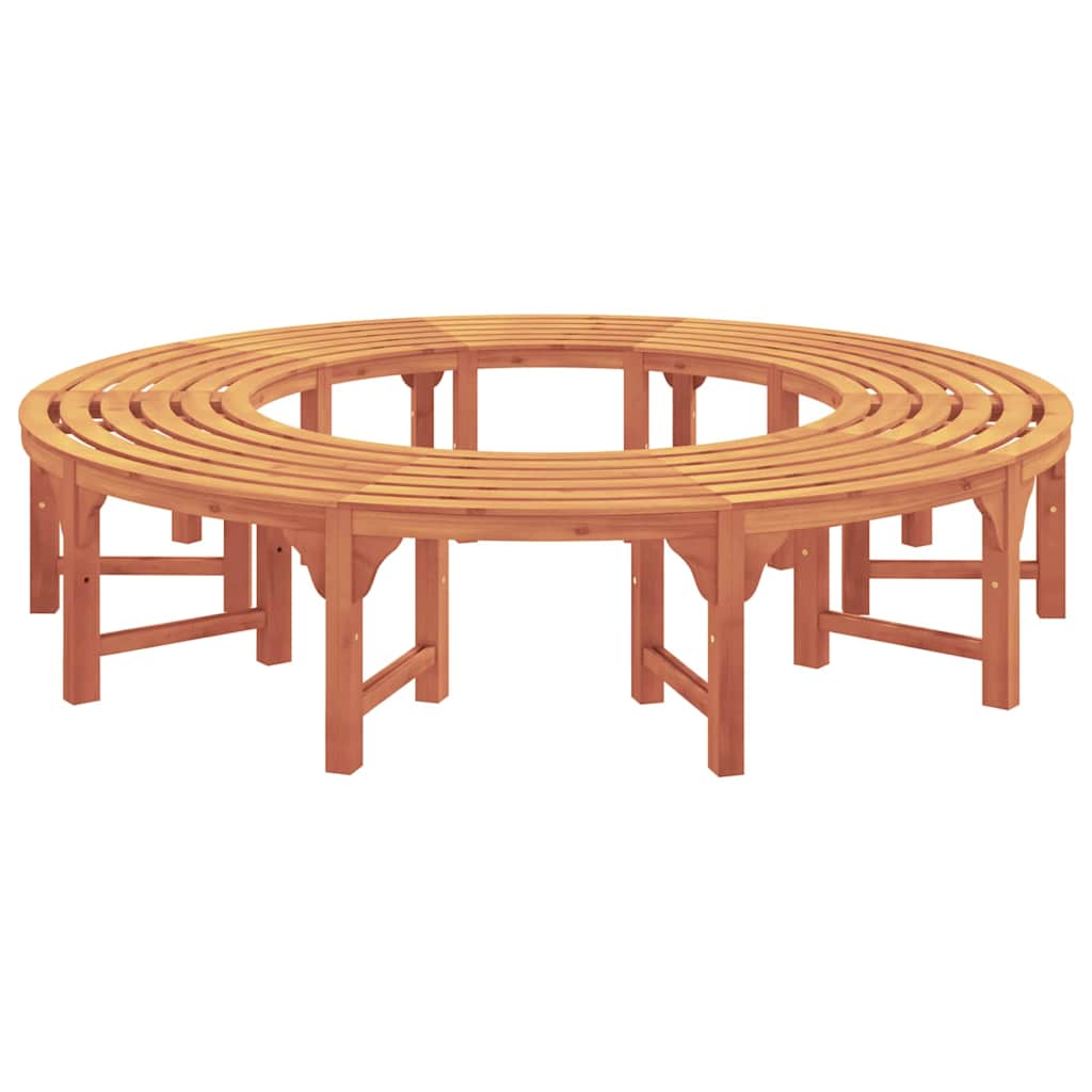 Tree Bench 2 pcs Natural 160 x 80 x 45cm Solid Eucalyptus Wood