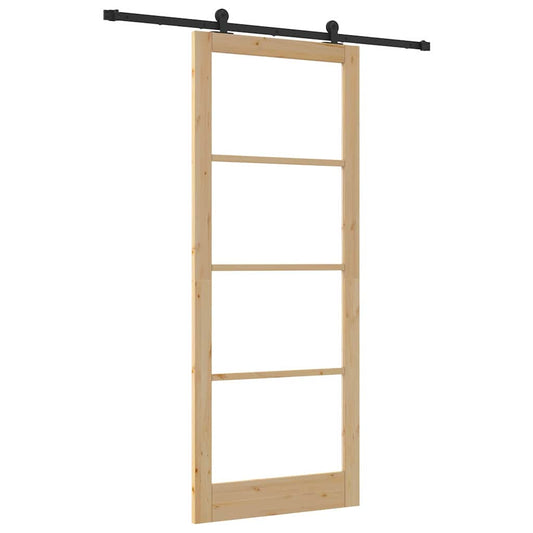 Sliding Door ORKDAL Natural and Black 93 x 232 cm Sliding Door ORKDAL Natural and Black 93 x 232 cm