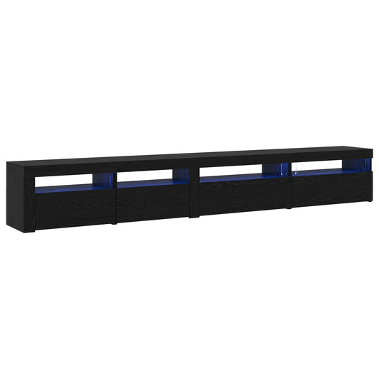 TV Cabinet Set 3 pcs Black Oak Engineered Wood TV Cabinet Set 3 pcs Black Oak Engineered Wood