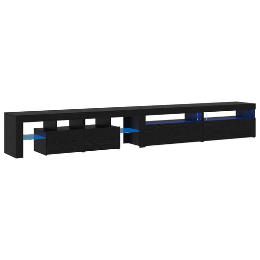TV Cabinet 3 pcs Black Oak 290 x 36.5 x 40 cm Engineered Wood TV Cabinet 3 pcs Black Oak 290 x 36.5 x 40 cm Engineered Wood