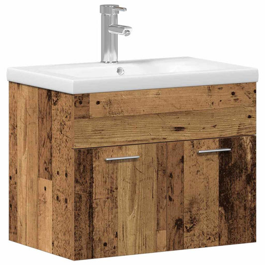 Bathroom Cabinet Old Wood 60 x 38.5 x 46 cm Engineered Wood Bathroom Cabinet Old Wood 60 x 38.5 x 46 cm Engineered Wood