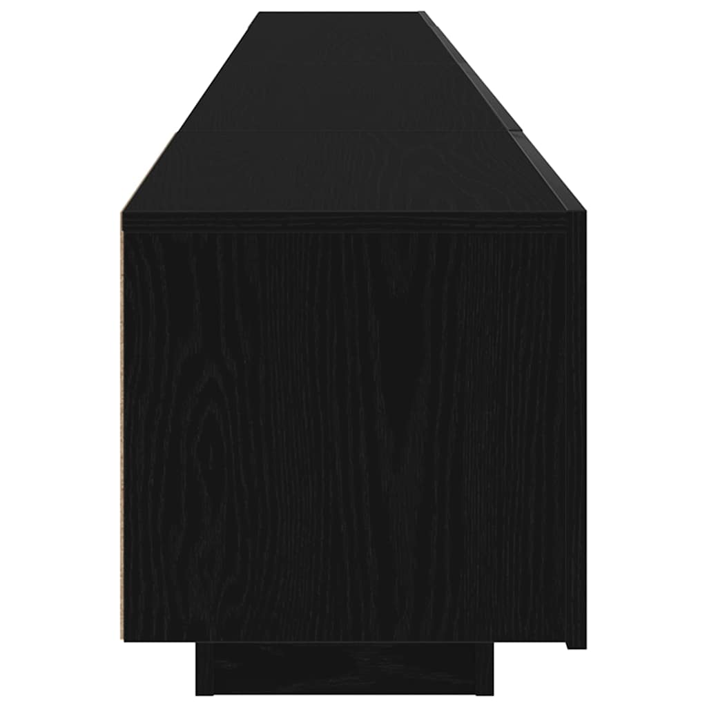 TV Cabinet Set 3 pcs Black 260 x 35 x 40 cm Engineered Wood