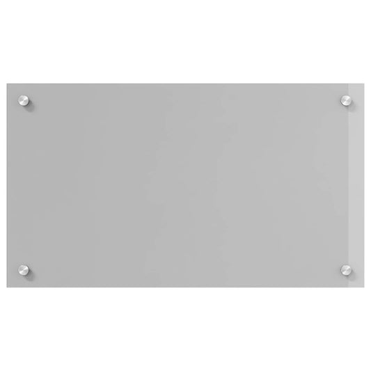 Kitchen Backsplash Light Grey 70 x 40 cm Tempered Glass Kitchen Backsplash Light Grey 70 x 40 cm Tempered Glass