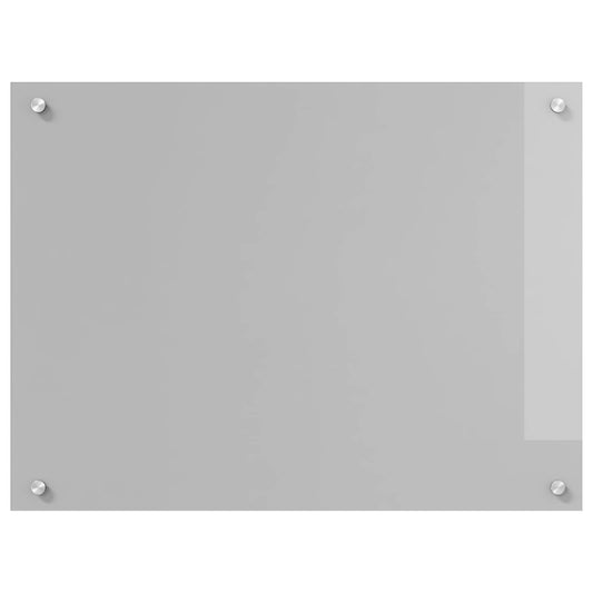 Kitchen Backsplash Light Grey 80 x 60 cm Tempered Glass Kitchen Backsplash Light Grey 80 x 60 cm Tempered Glass
