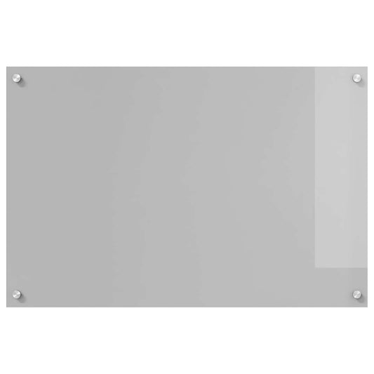 Kitchen Backsplash Light Grey 90 x 60 cm Tempered Glass Kitchen Backsplash Light Grey 90 x 60 cm Tempered Glass
