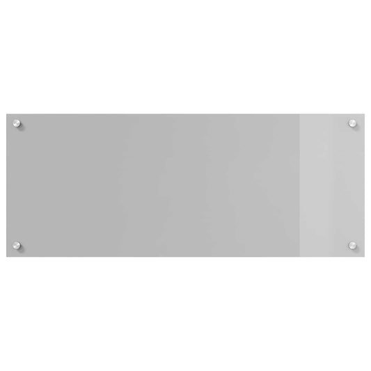 Kitchen Backsplash Light Grey 100 x 40 cm Tempered Glass Kitchen Backsplash Light Grey 100 x 40 cm Tempered Glass