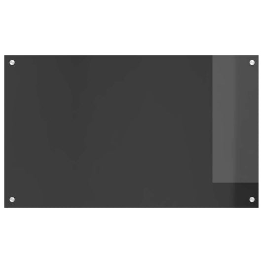 Kitchen Backsplash Dark Grey 100 x 60 cm Tempered Glass Kitchen Backsplash Dark Grey 100 x 60 cm Tempered Glass