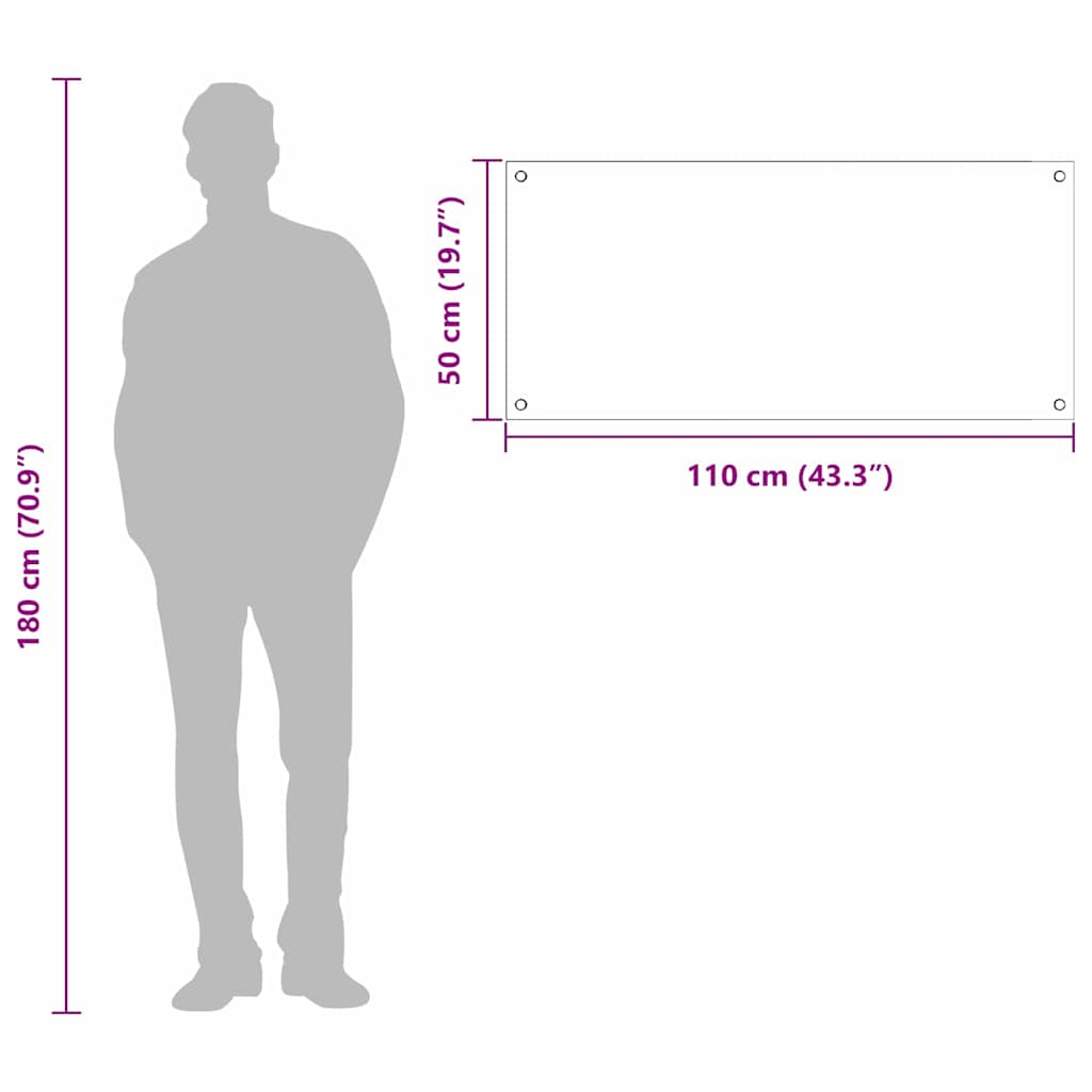 Kitchen Backsplash White 110 x 50 cm Tempered Glass