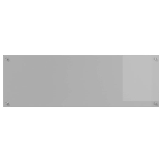 Kitchen Backsplash Light Grey 120 x 40 cm Tempered Glass Kitchen Backsplash Light Grey 120 x 40 cm Tempered Glass