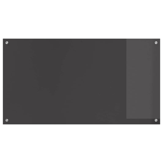 Kitchen Backsplash Dark Grey 110 x 60 cm Tempered Glass Kitchen Backsplash Dark Grey 110 x 60 cm Tempered Glass