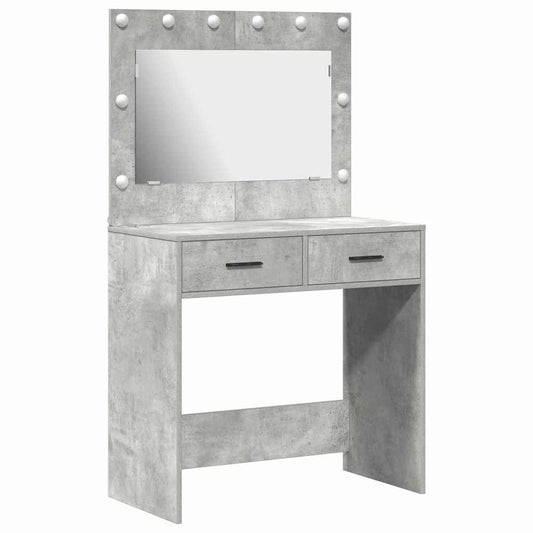 Dressing Table Concrete grey 78.5 x 41 x 135 cm Engineered wood Dressing Table Concrete grey 78.5 x 41 x 135 cm Engineered wood