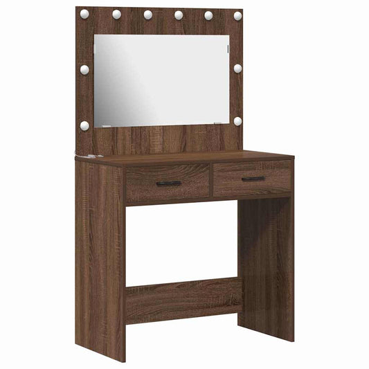 Dressing Table Brown Oak 78.5 x 41 x 135 cm Engineered Wood Dressing Table Brown Oak 78.5 x 41 x 135 cm Engineered Wood