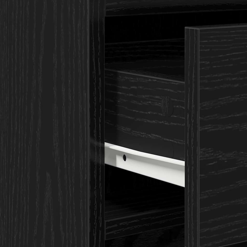Sideboard Black Oak 40 x 40.5 x 75 cm Engineered wood