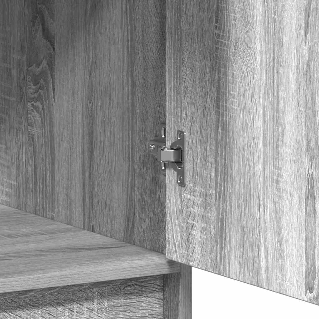 Highboard Grey Sonoma 40 x 40.5 x 135 cm Engineered Wood