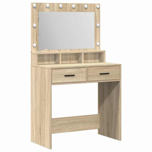 Dressing Table Sonoma Oak 79 x 41 x 135 cm Engineered Wood Dressing Table Sonoma Oak 79 x 41 x 135 cm Engineered Wood