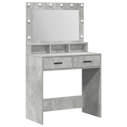 Dressing Table Concrete Grey 79 x 41 x 135 cm Engineered Wood Dressing Table Concrete Grey 79 x 41 x 135 cm Engineered Wood