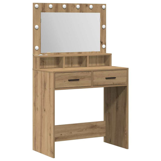 Dressing Table Artisan Oak 79 x 41 x 135 cm Engineered Wood Dressing Table Artisan Oak 79 x 41 x 135 cm Engineered Wood