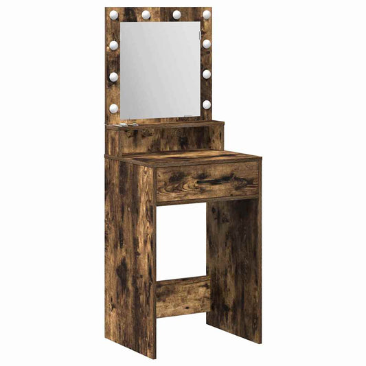 Dressing Table Smoked Oak 50 x 41 x 135 cm Engineered Wood Dressing Table Smoked Oak 50 x 41 x 135 cm Engineered Wood