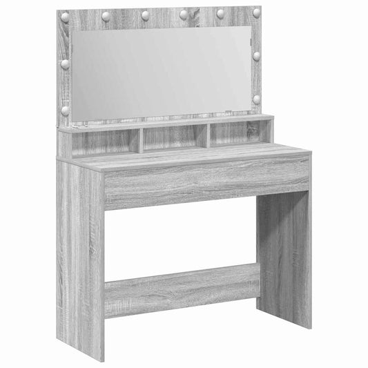 Dressing Table Grey Sonoma 100 x 41 x 135 cm Engineered Wood Dressing Table Grey Sonoma 100 x 41 x 135 cm Engineered Wood