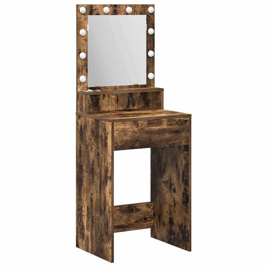 Dressing Table Smoked Oak 50 x 41 x 135 cm Engineered Wood Dressing Table Smoked Oak 50 x 41 x 135 cm Engineered Wood