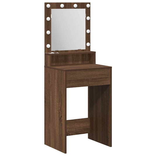 Dressing Table Brown Oak 50 x 41 x 135 cm Engineered Wood Dressing Table Brown Oak 50 x 41 x 135 cm Engineered Wood