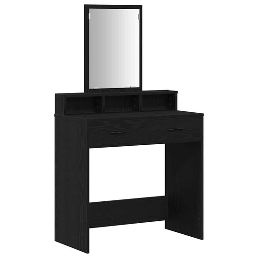 Dressing Table Black Oak 79 x 41 x 140 cm Engineered Wood Dressing Table Black Oak 79 x 41 x 140 cm Engineered Wood